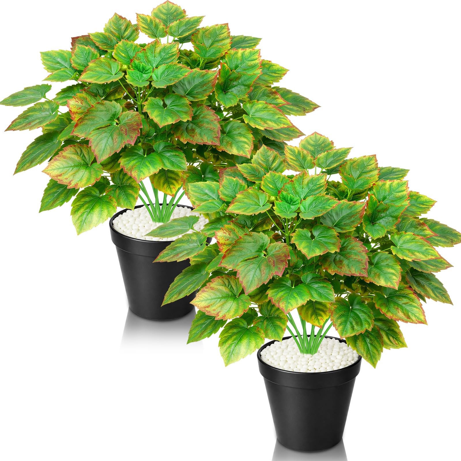 2 PCS 14.9 Inch Artificial Grape Vine 6Branch Plastic Fake Potted Plant