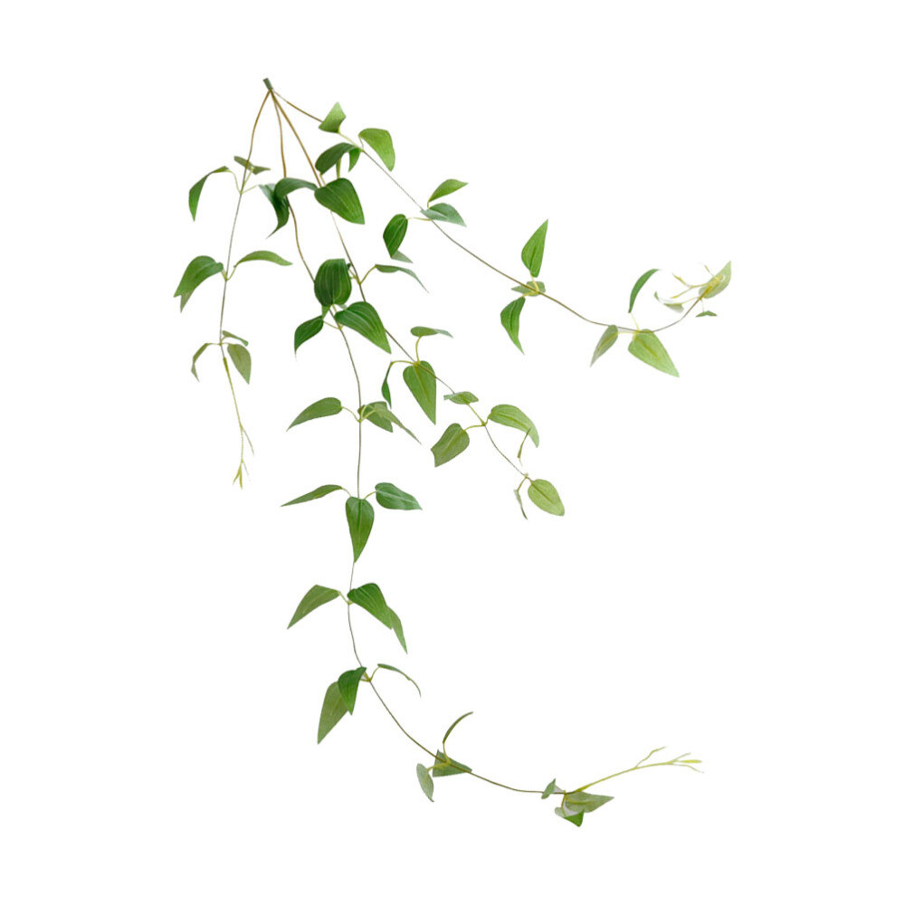 Green Artificial Clematis Rattan Adornment Simulated Plant for Home Decor