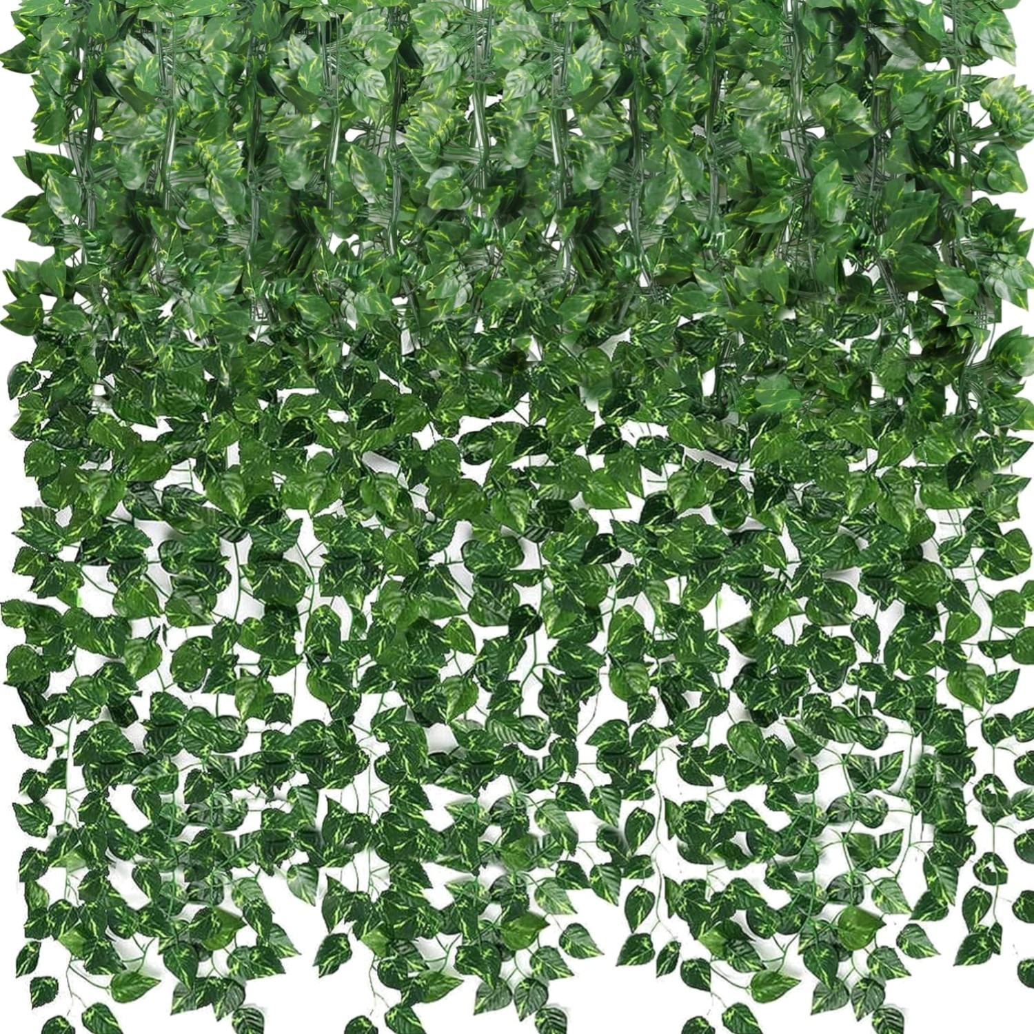 36 Pack 252ft Artificial Ivy Greenery Garland, Fake Vines Hanging Plants Back…