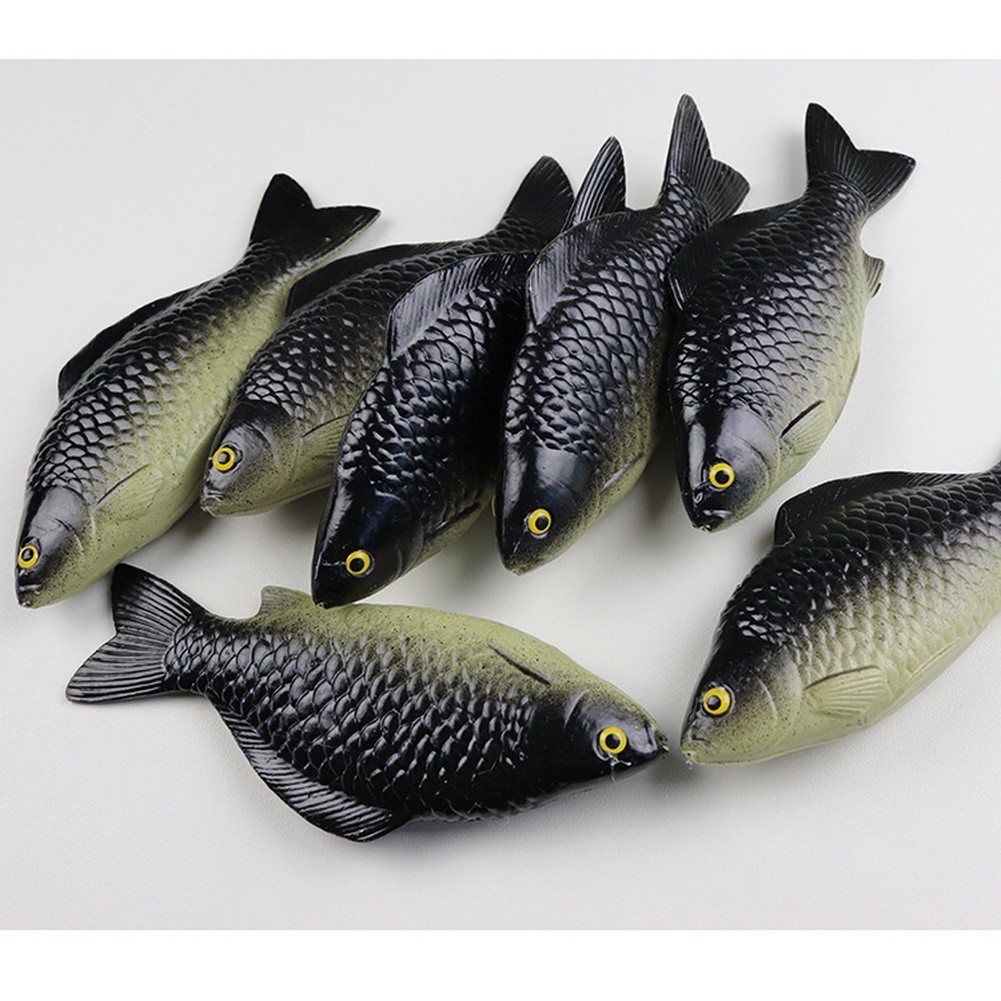 Carp Fish Decor Toy Plastic 18.5cm x 6cm Lightweight for Styling Setup