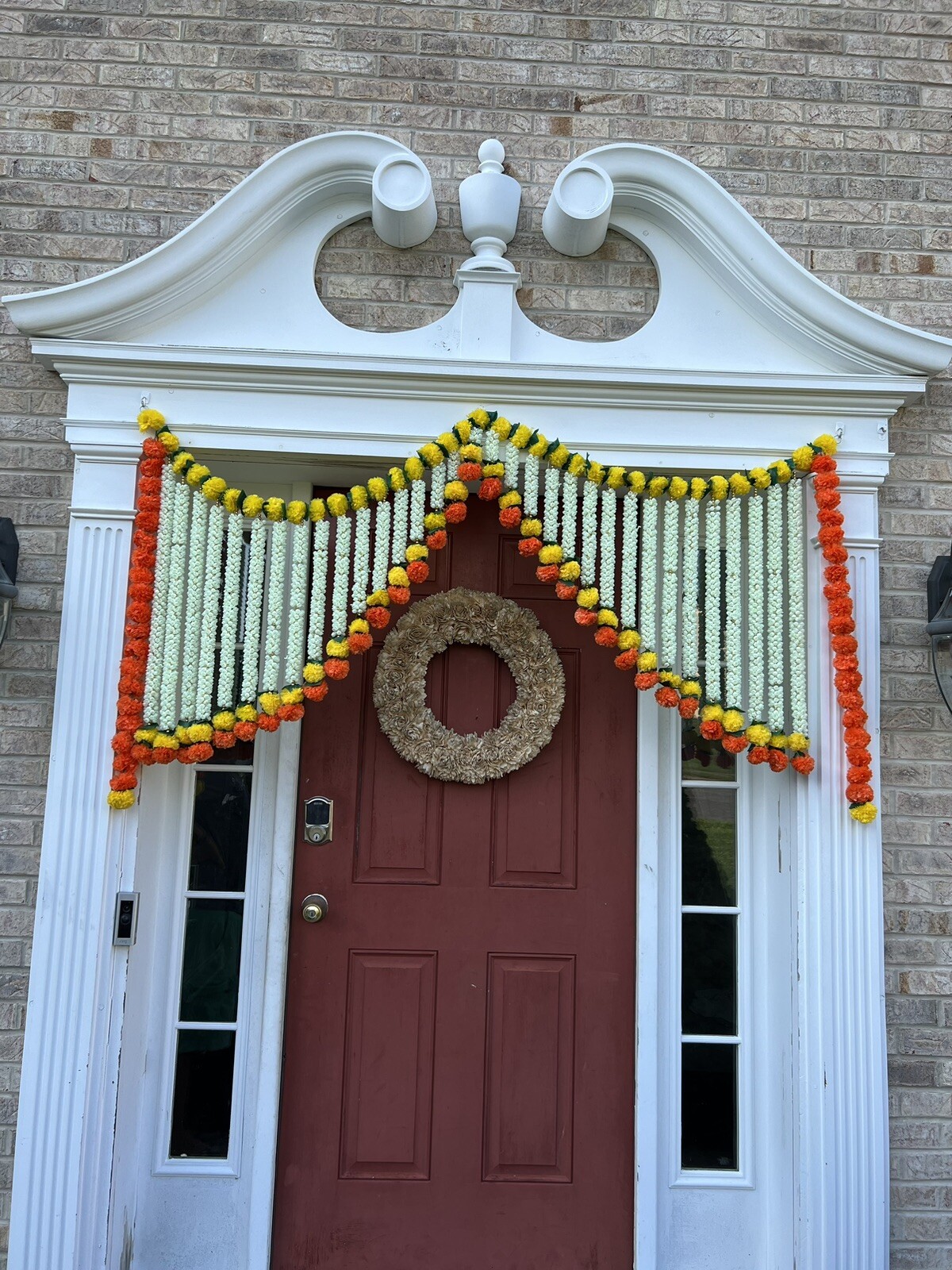 6 Feet Marigold heavyduty backdrop Toran garland indian wedding diwali decor