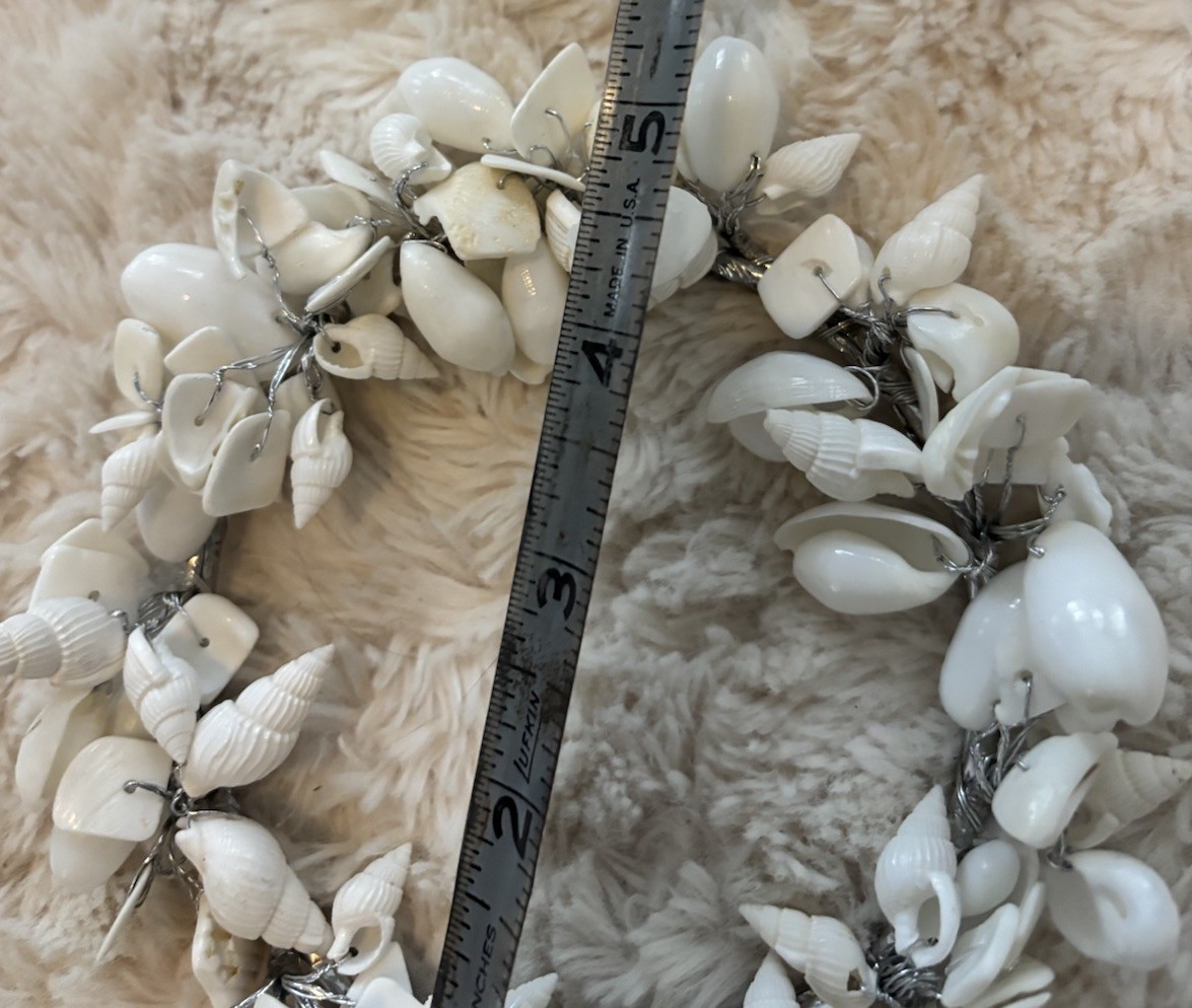 Natural Sea Shell Round Wreath Seaside Nautical Decoration 5” Tree Ornament