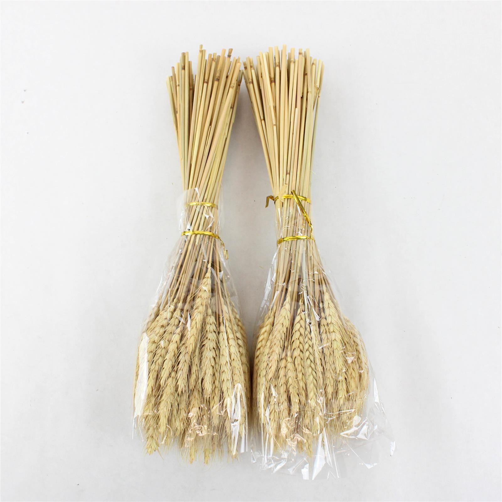 100 Stems Dried Natural Wheat Stalks Bundle for Crafts Home Decor 16.5in