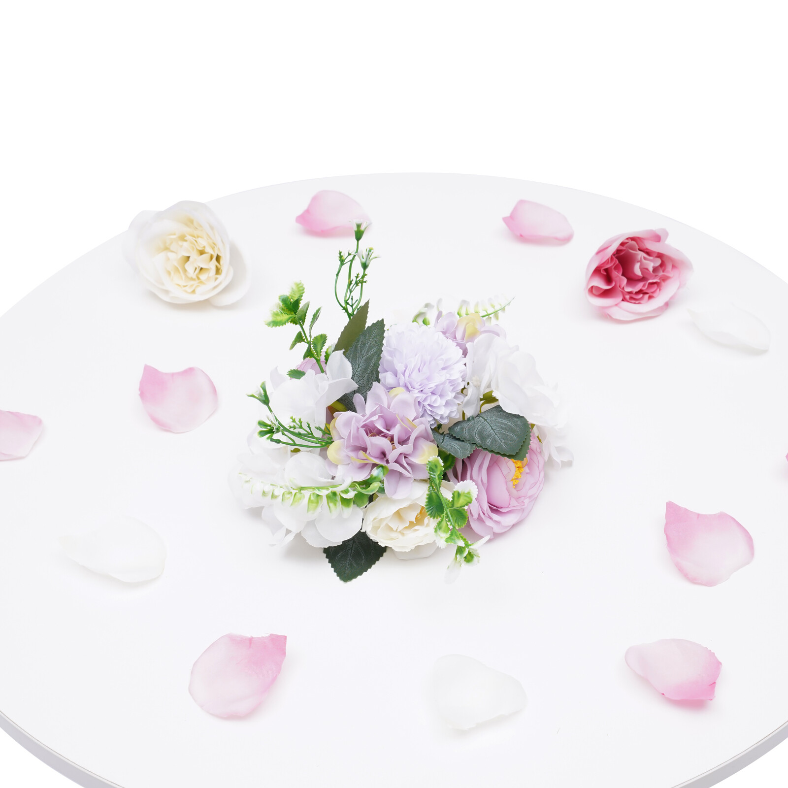 10 Set Artificial Hydrangea Camellia Flowers Silk Bouquet Party Wedding Decor