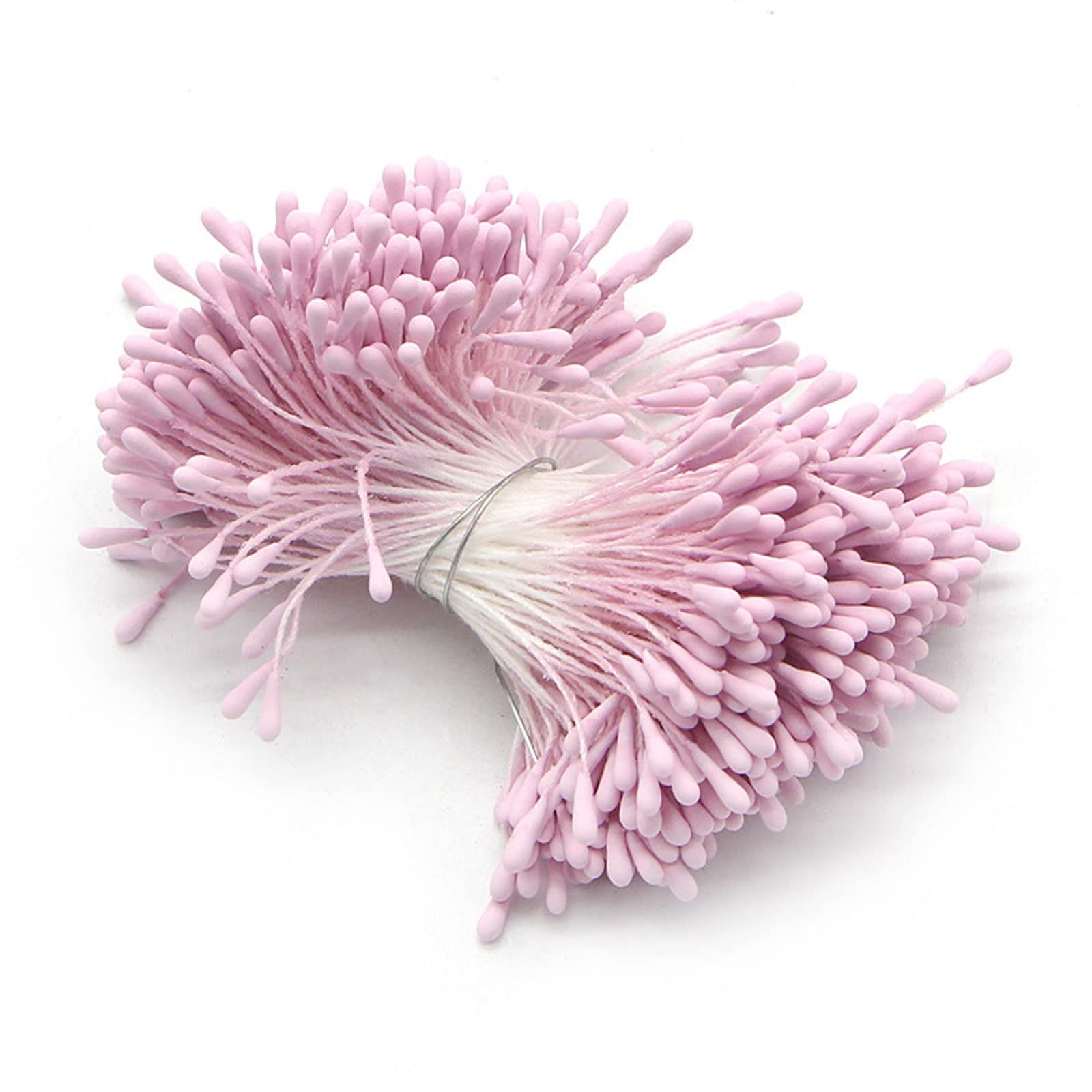 1000 Pcs Artificial Pearl Flower Stamen,Mini Double Heads Mix Color Flower Pi…