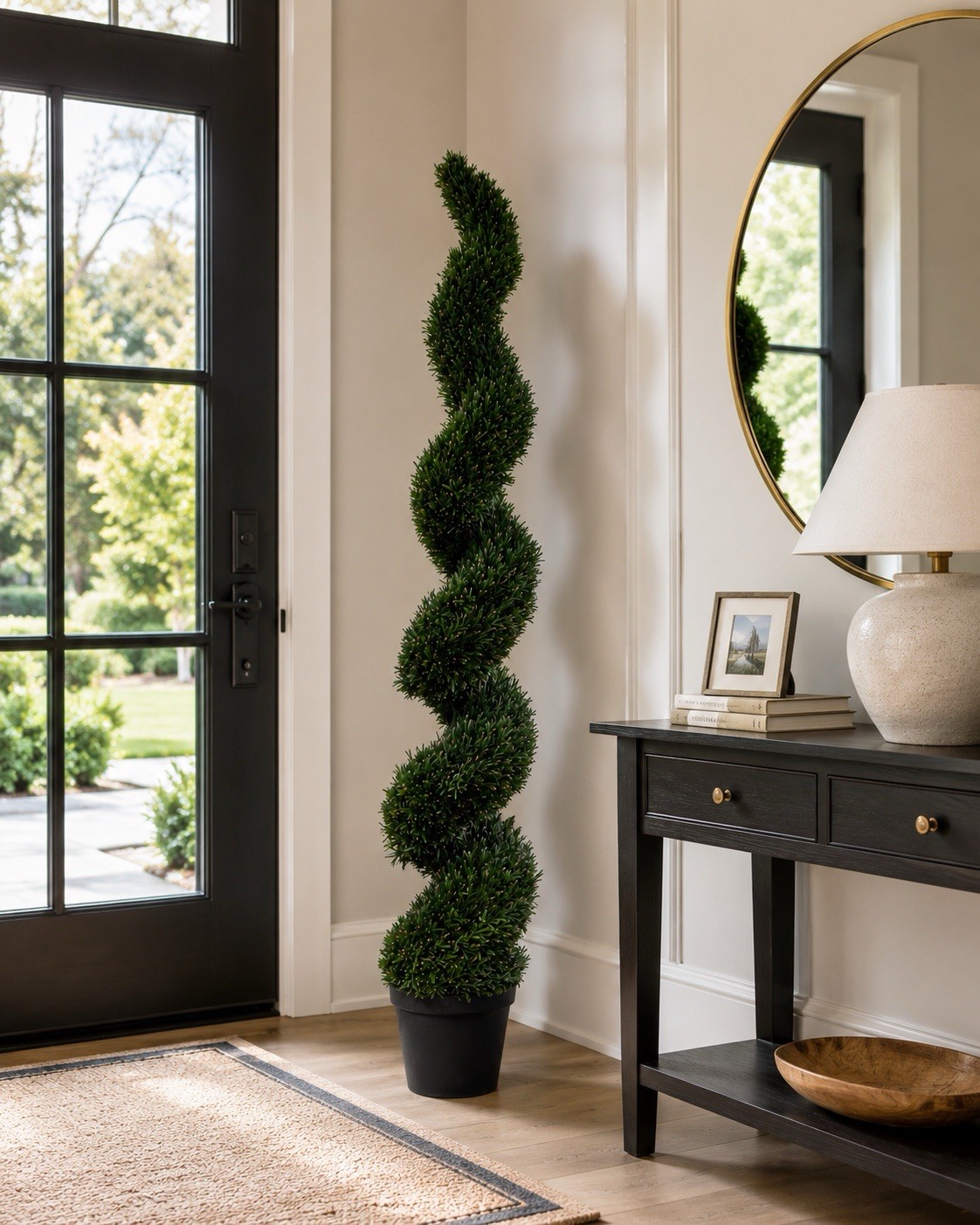 7’ UV Artificial Rosemary Lifelike Topiary Spiral Tree Indoor Outdoor Home Decor