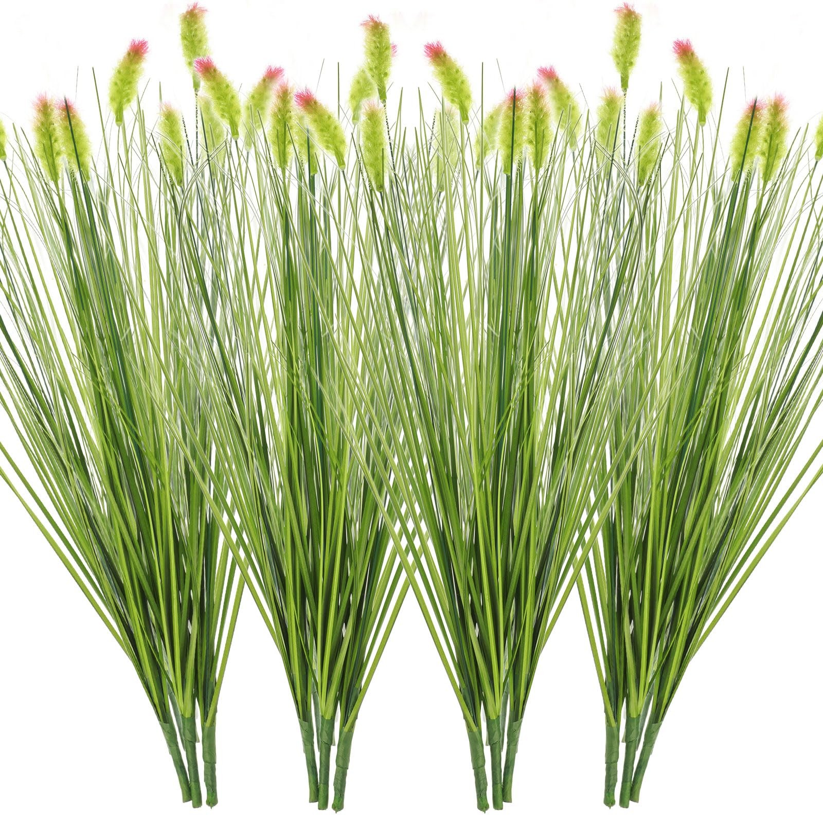 Giegxin 12 Pcs 16.5 Inches Artificial Wheatgrass Cattails Grass for Outdoor D…