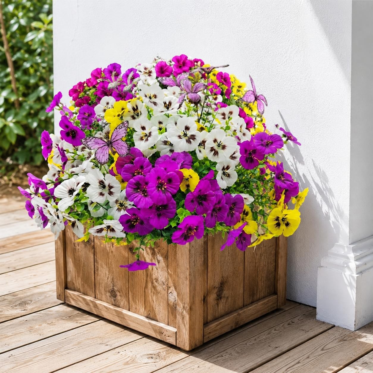 36 Stems Artificial Pansies Flowers for Outdoor