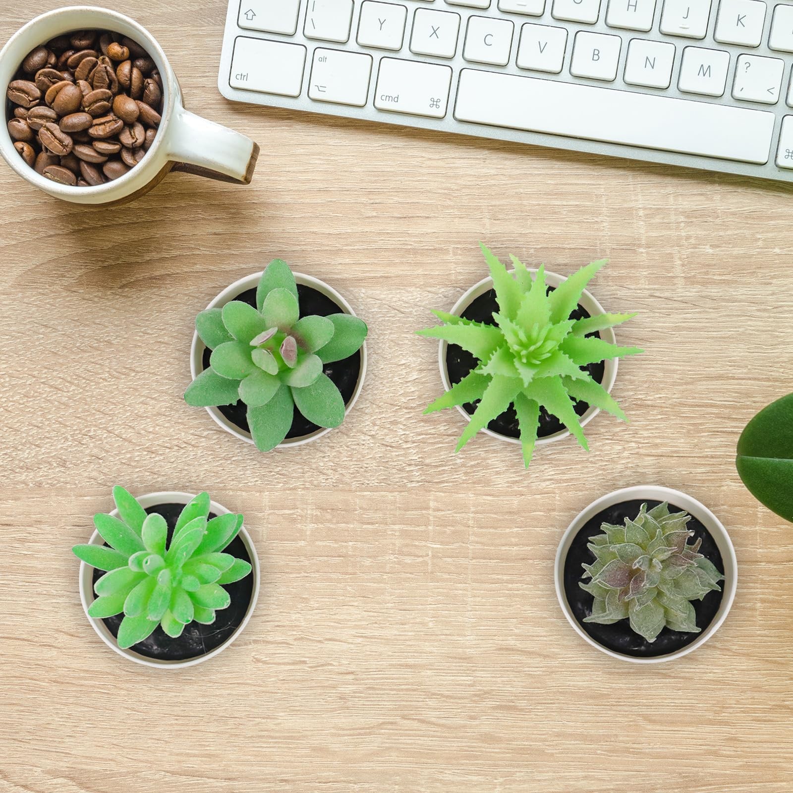 Mini Fake Plants, Small Fake Succulents, Small Artificial Succulents, Plastic…