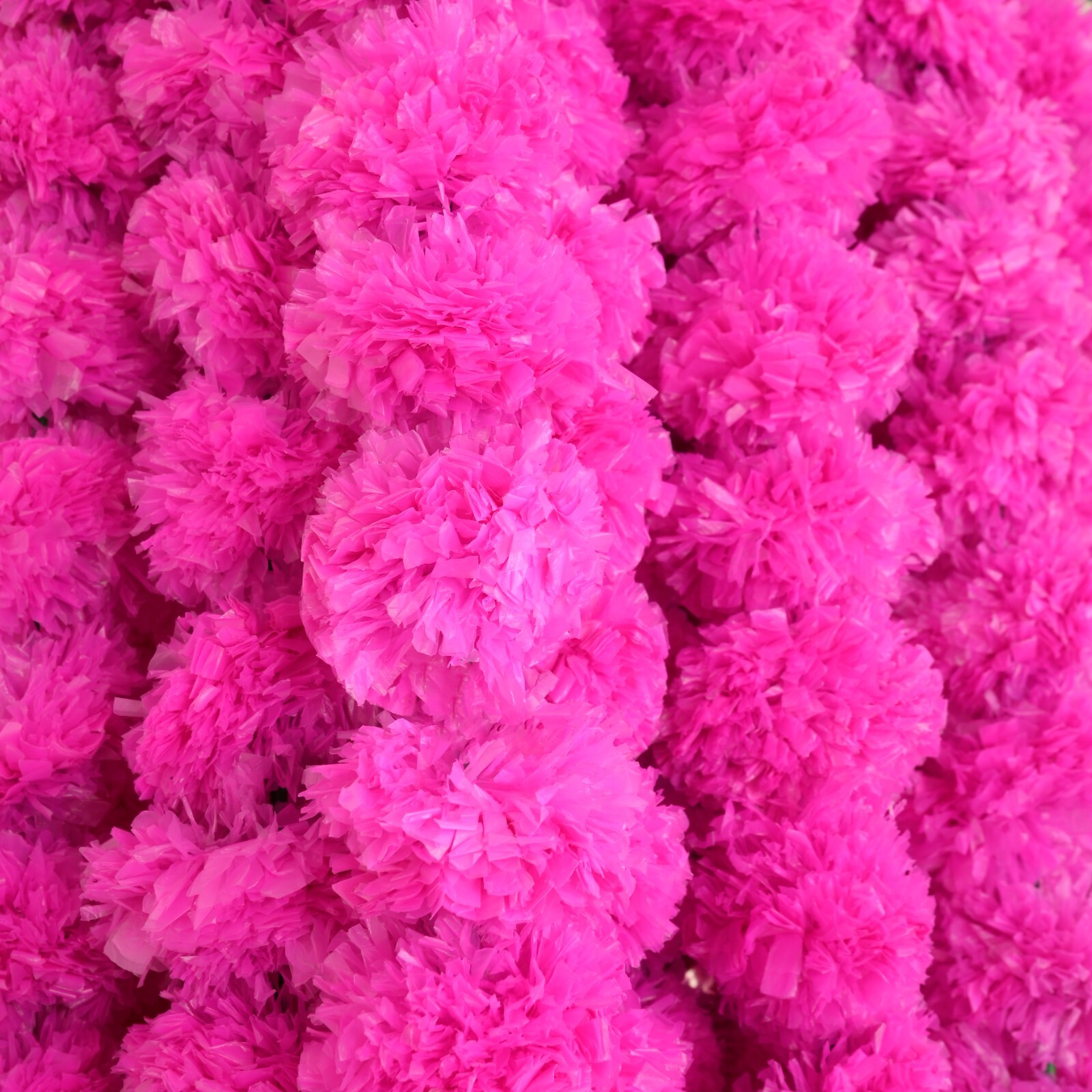 Indian Artificial Marigold Flower Garlands Anniversary Birthday Party Decoration