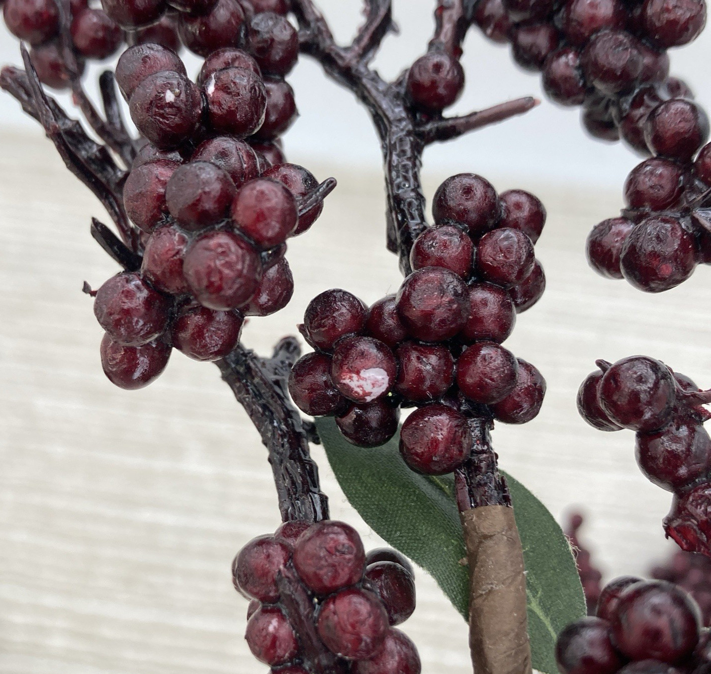 3 Artificial Faux Berries Stems For Crafts Floral Decor DIY Arrangements