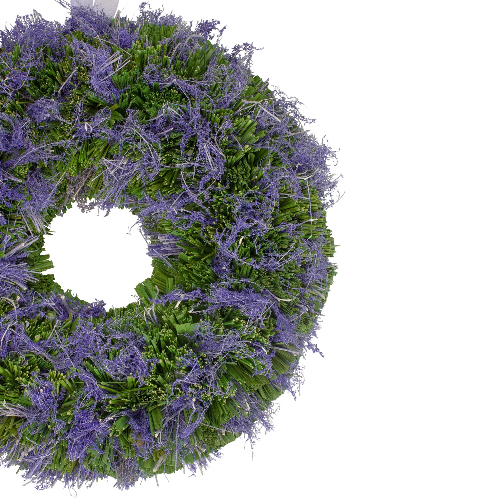 Northlight 14.5″ Purple Reindeer Moss Green Twig Artificial Spring Floral Wreath
