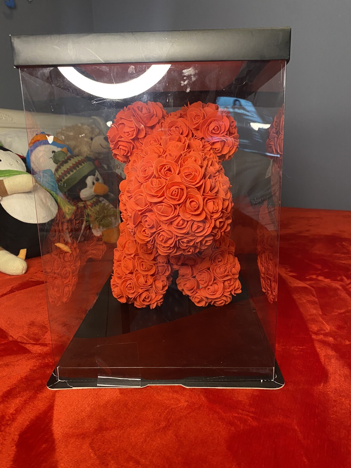 Artificial Rose Dog Flower Birthday Christmas Valentine Day Gifts For Girlfriend