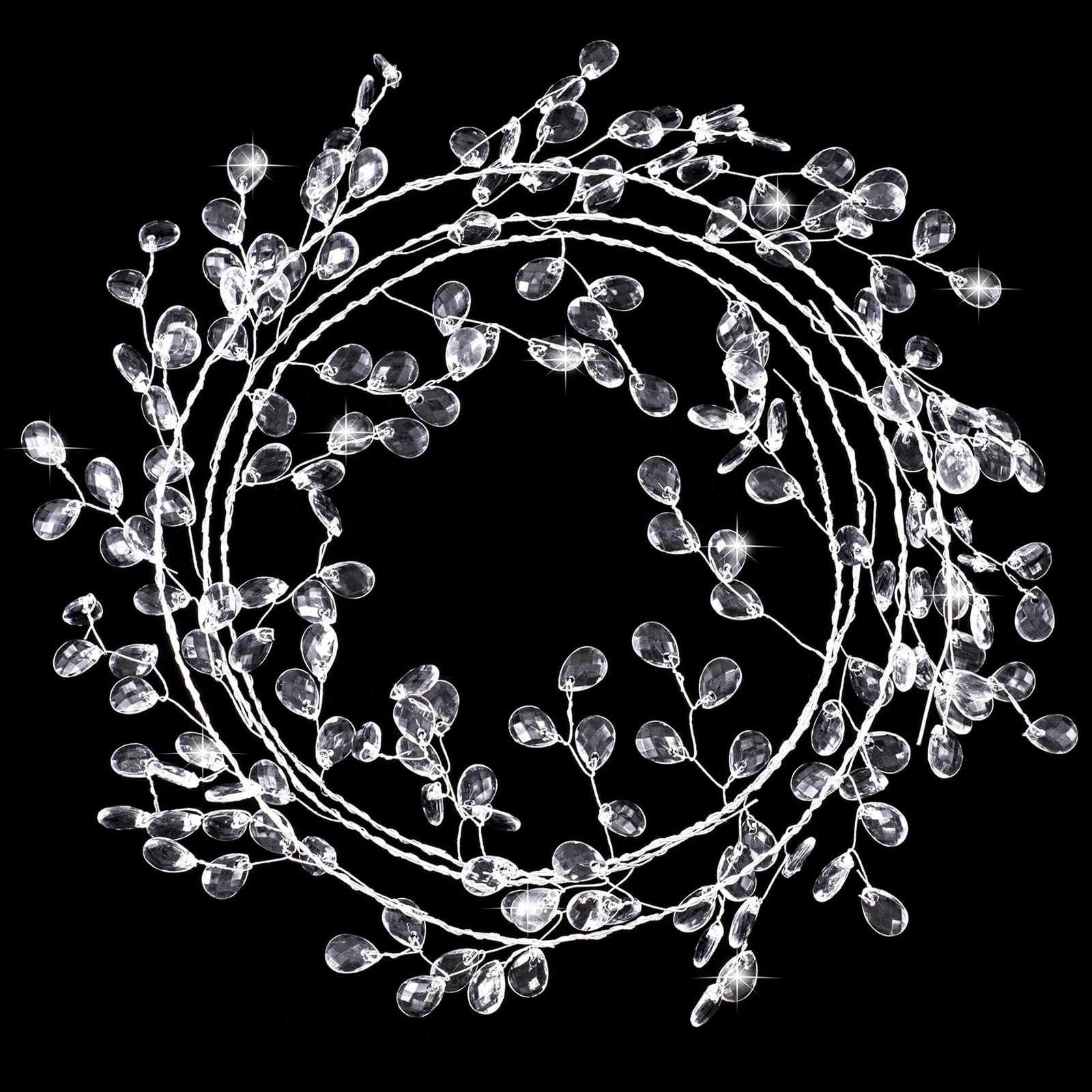 Acrylic Crystal Flower Branches Artificial Pick Bouquet Arrangement Table B