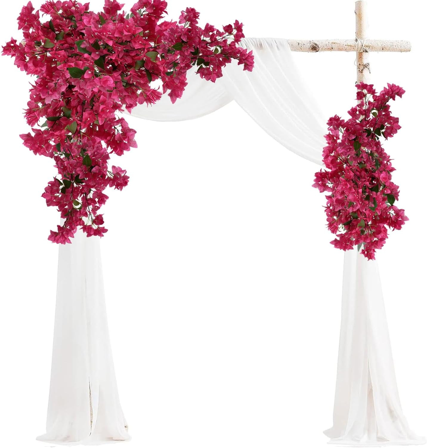 16 Pack Fuchsia Artificial Bougainvillea Flower Stems for Home & Events