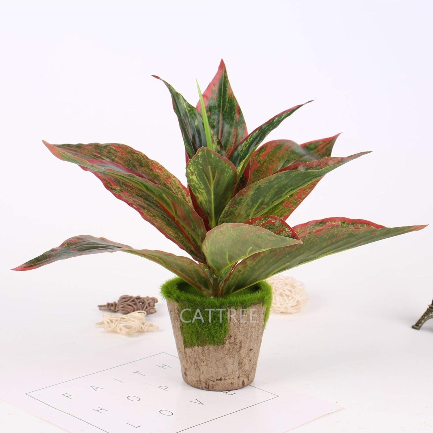 Artificial Plants 2 Pack Faux Grass Outdoor Indoor Decor Wedding Party Greene…