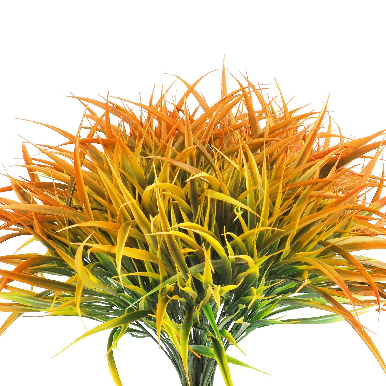 16 Bundles Artificial Plants Outdoor Fake Grass Greenery Stems UV Resistant F…
