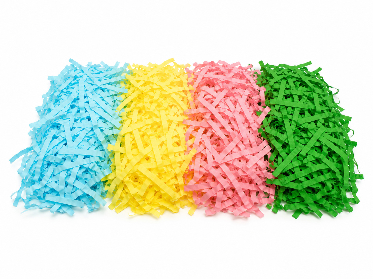 4-Color Pastel Easter Basket Grass Crinkle Paper Shred Filler 4 oz