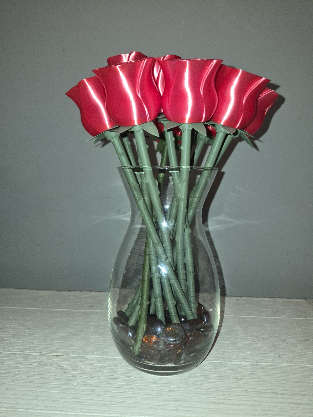 🌹 3D Printed Rose – Everlasting Bloom 11.5 Inch