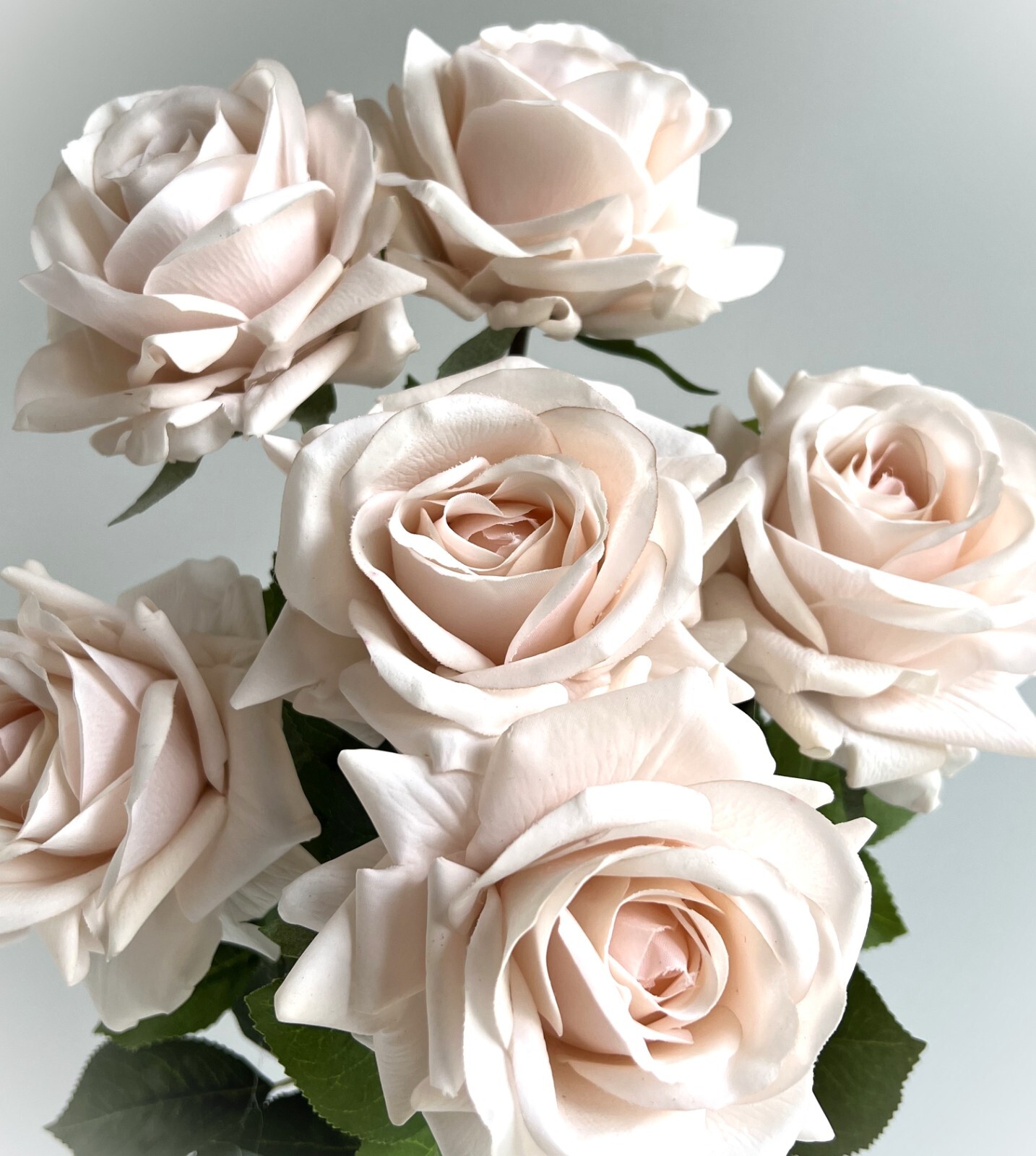 Real touch rose stem latex roses soft pink flowers fresh touch faux flowers x 1
