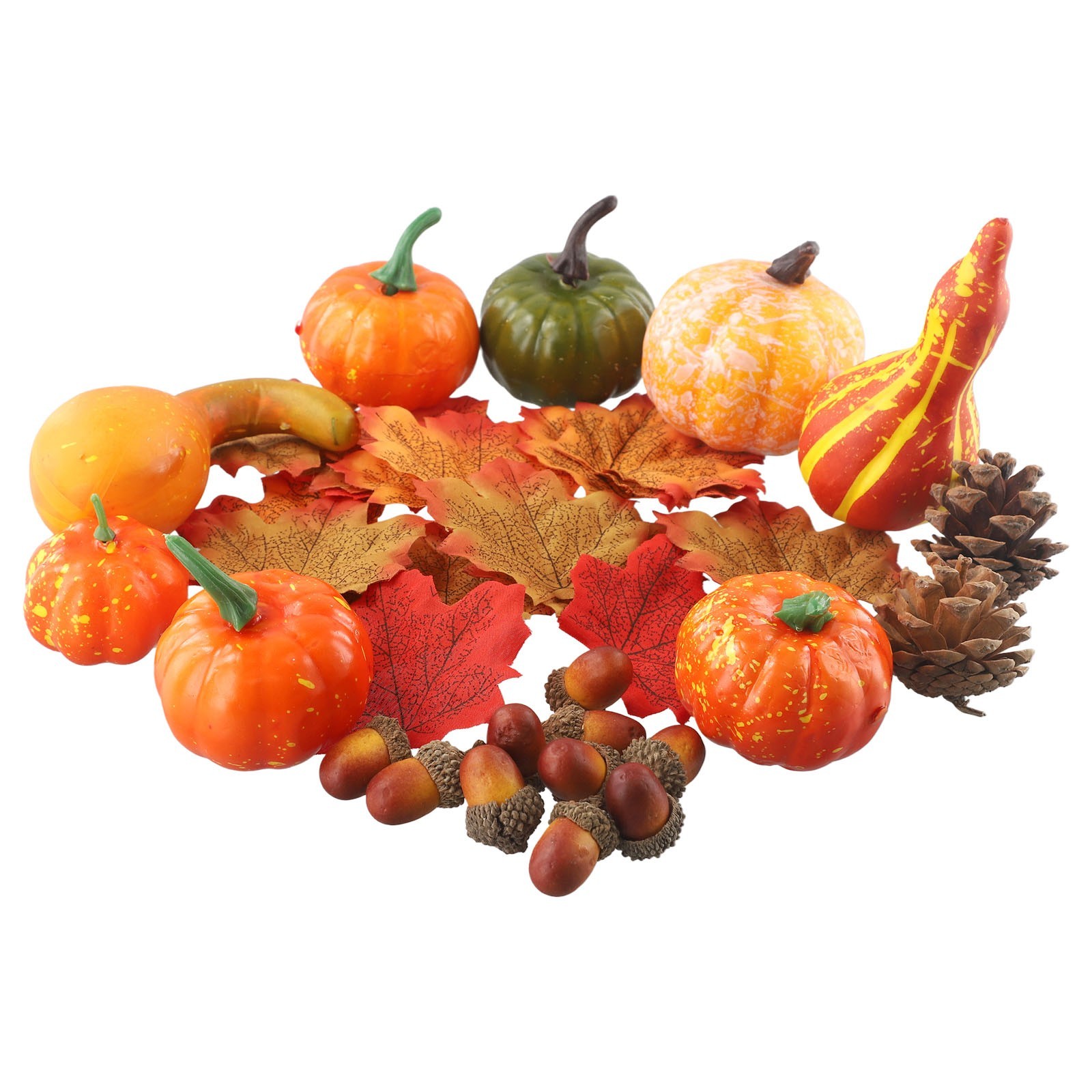 Artificial Pumpkin Harvest Autumn Thanksgiving Wreath Banquet Party Decor