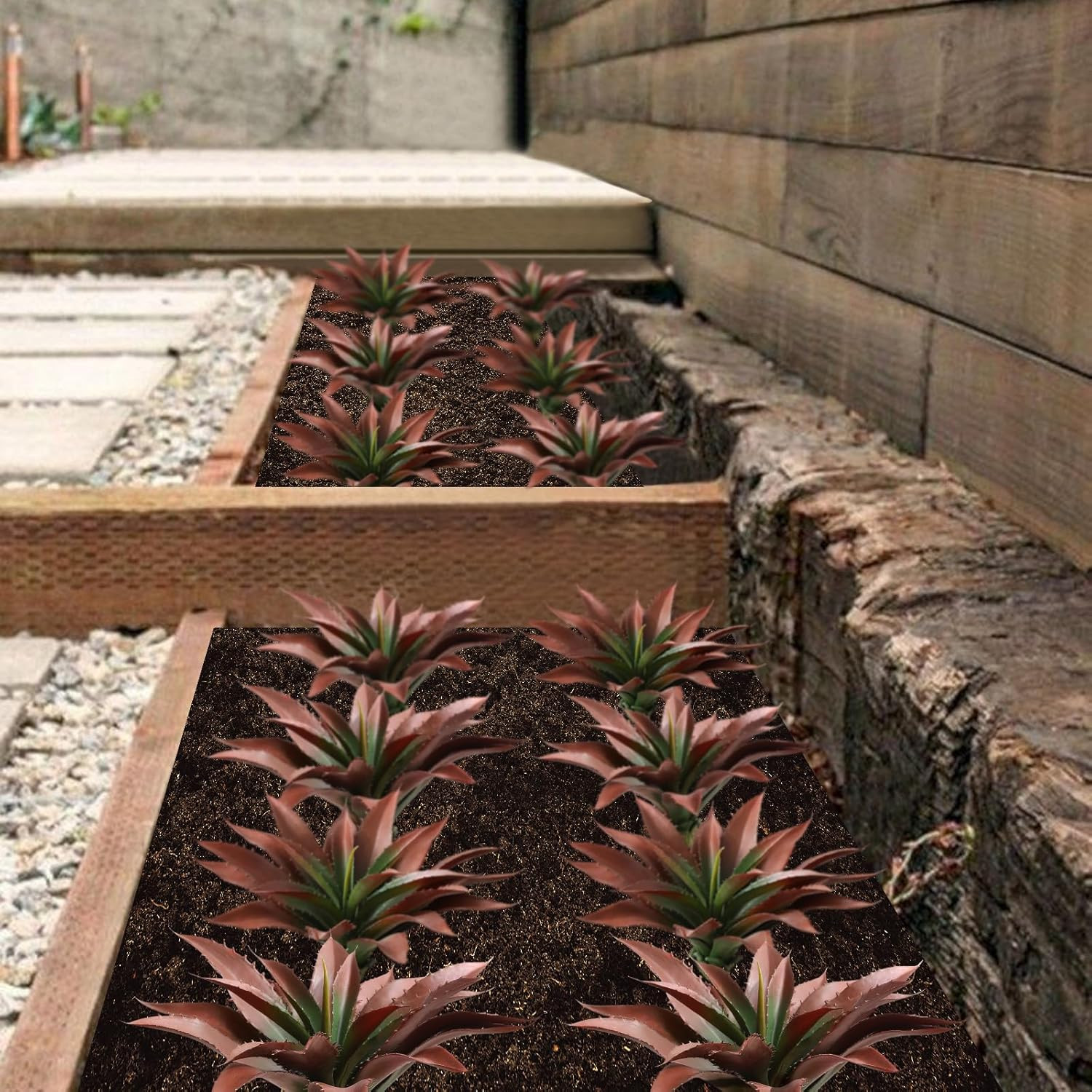 Large Artificial Succulents Aloe Plants Real Touch Fake Flowers Unpotted for Hom