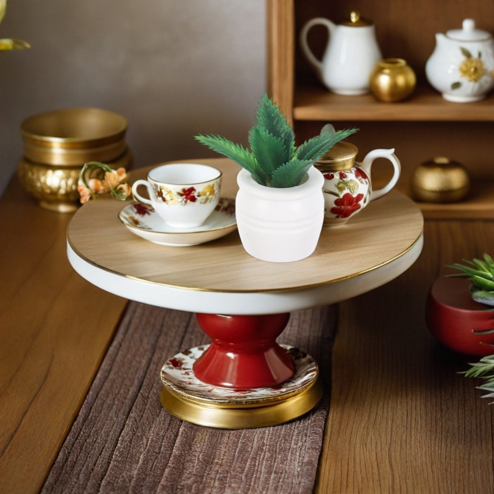 4 Pcs Dollhouse Simulation Potted Plant Mini Fake Plants Miniature Accessories