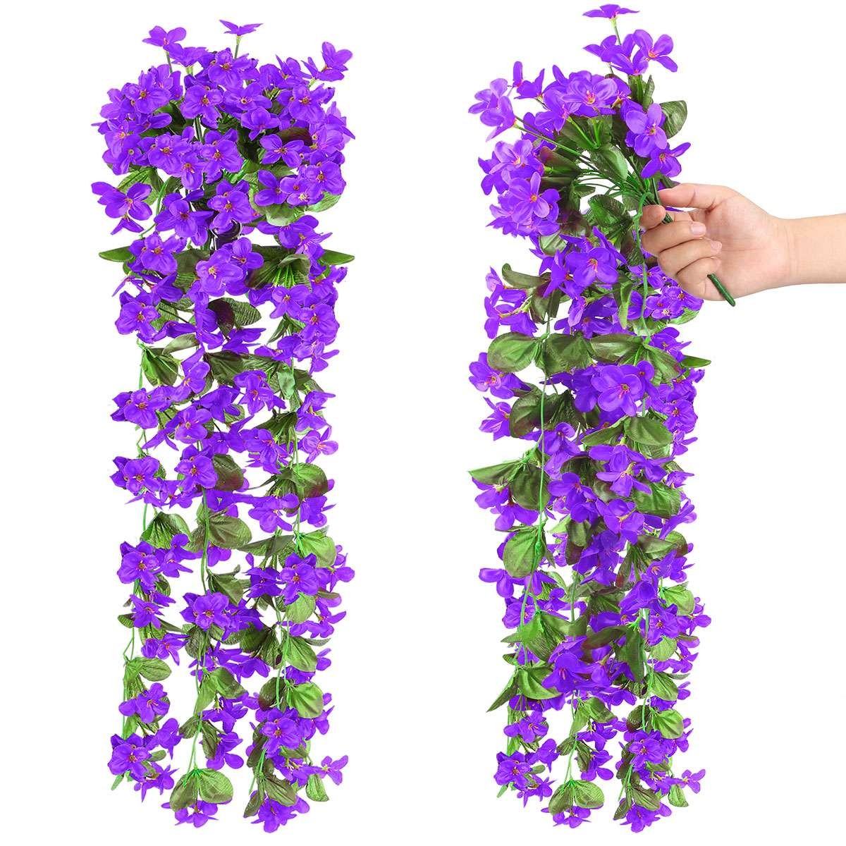 Fake Artificial Hanging Flowers Vine Plant Home Garden Decor Outdoor Indoor LOT