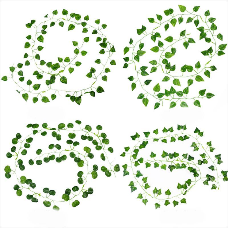 200cm Artificial Green Leaf Ivy Vine Hanging Decor For Indoor Home Ornament NEW