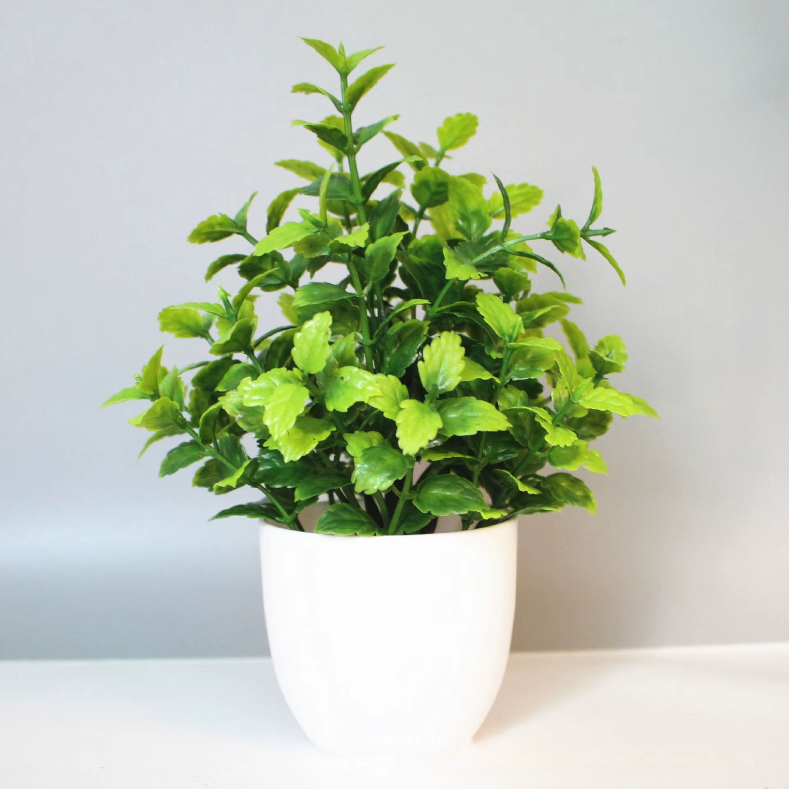 1PCS Artificial Potted Plant Scene Desktop Home Office Shelf Decor Tabletop Land