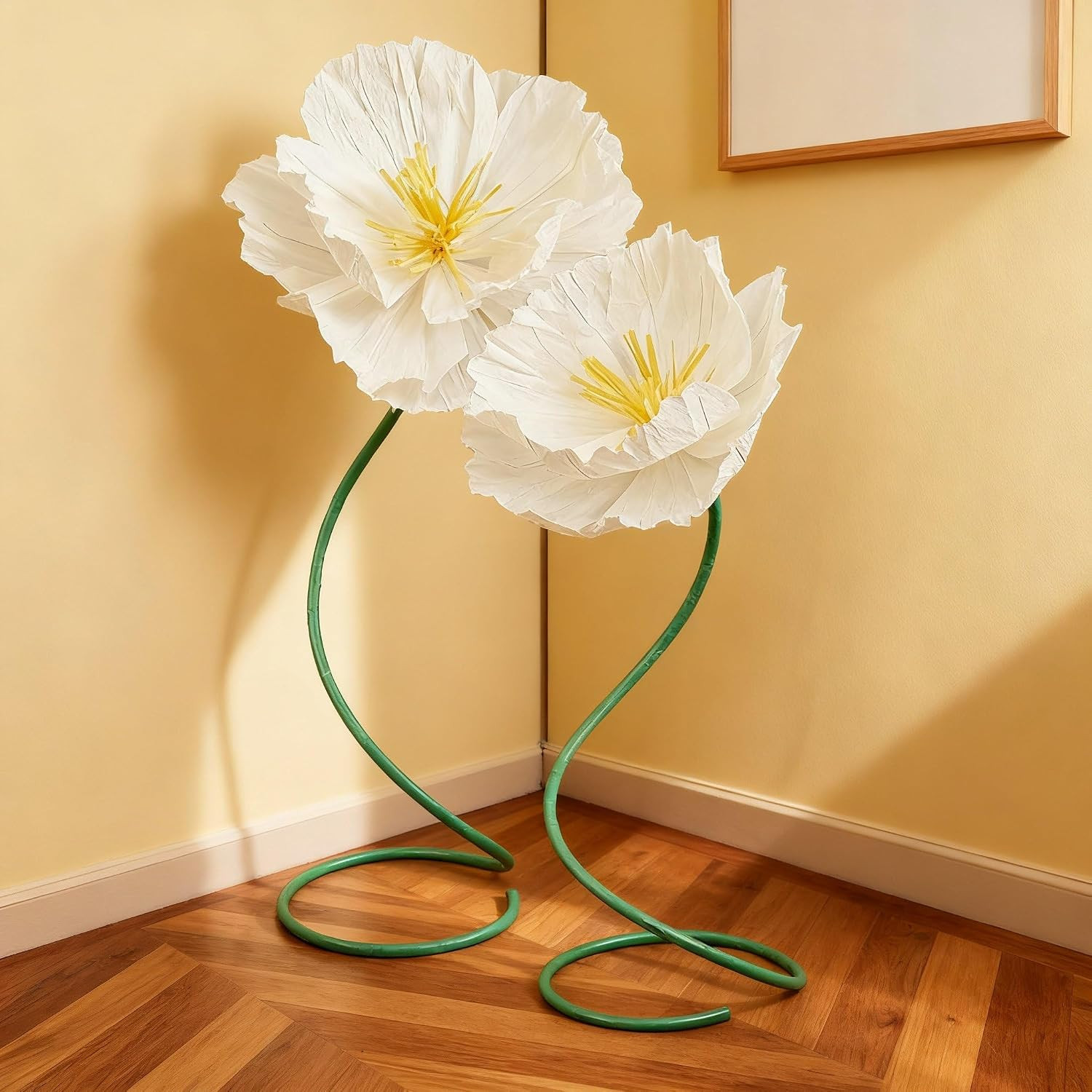 3 Pcs 5Ft Large Mix Color Poppy Flowers Giant Artificial Poppy Huge Decoration f