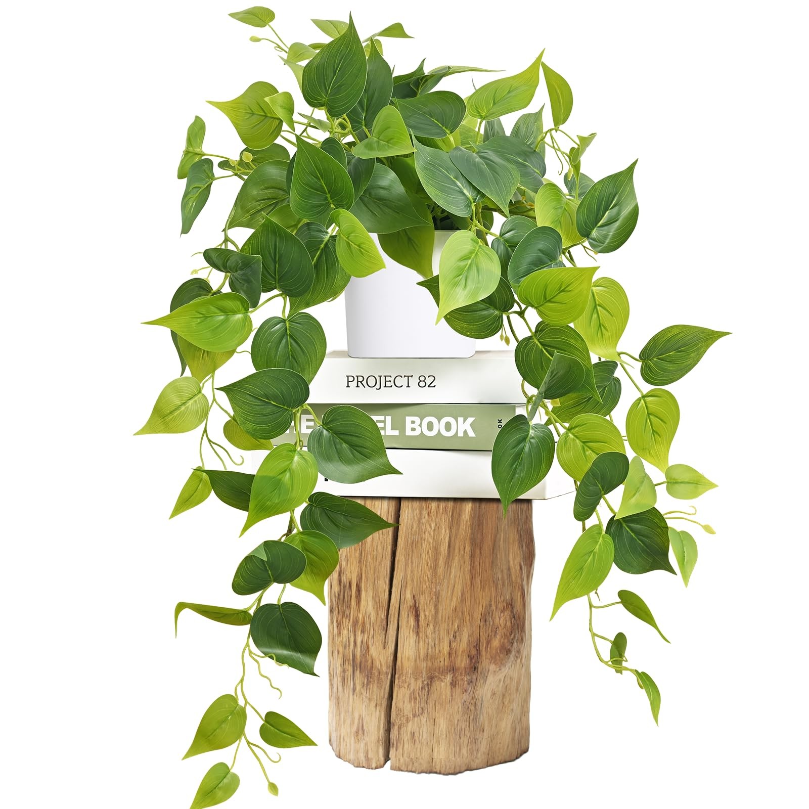 1 PCS 34″ Artificial Plants Indoor Realistic Fake Pothos Hanging Silk Vines