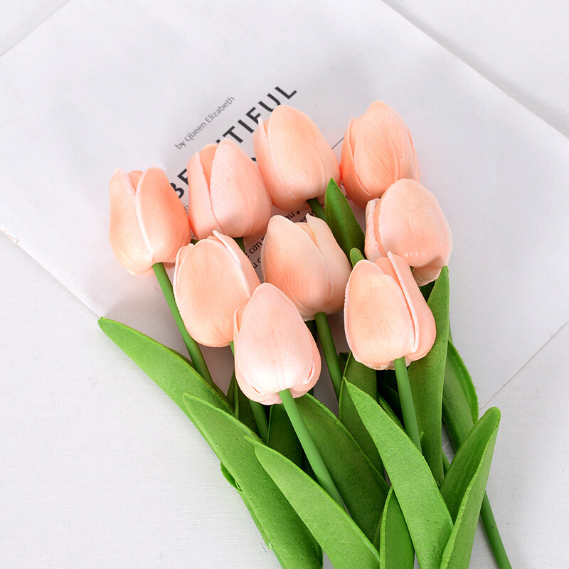 New Plastic Tulips Art Artificial Flowers For Home Decor Wedding Party Ceremony