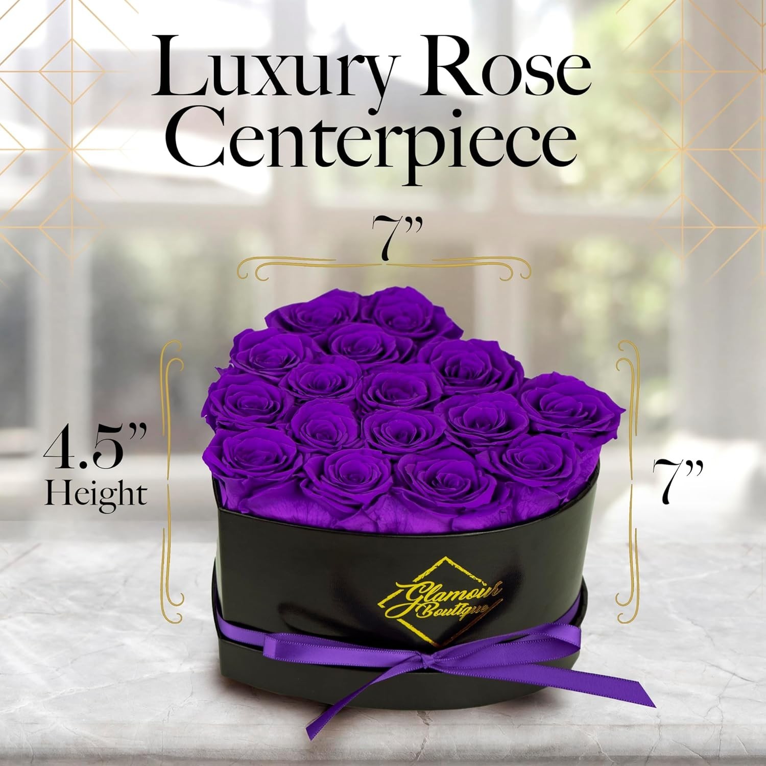 16 Eternal Preserved Roses in Heart Box – Perfect Gift for Mother’s Day & More