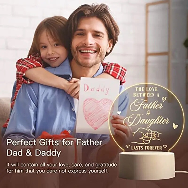 Personalized Night Light for Dad – Perfect Birthday, Retirement,