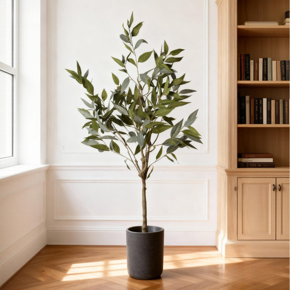 5FT Artificial Eucalyptus Tree Realistic Fake Potted Plant Indoor Home