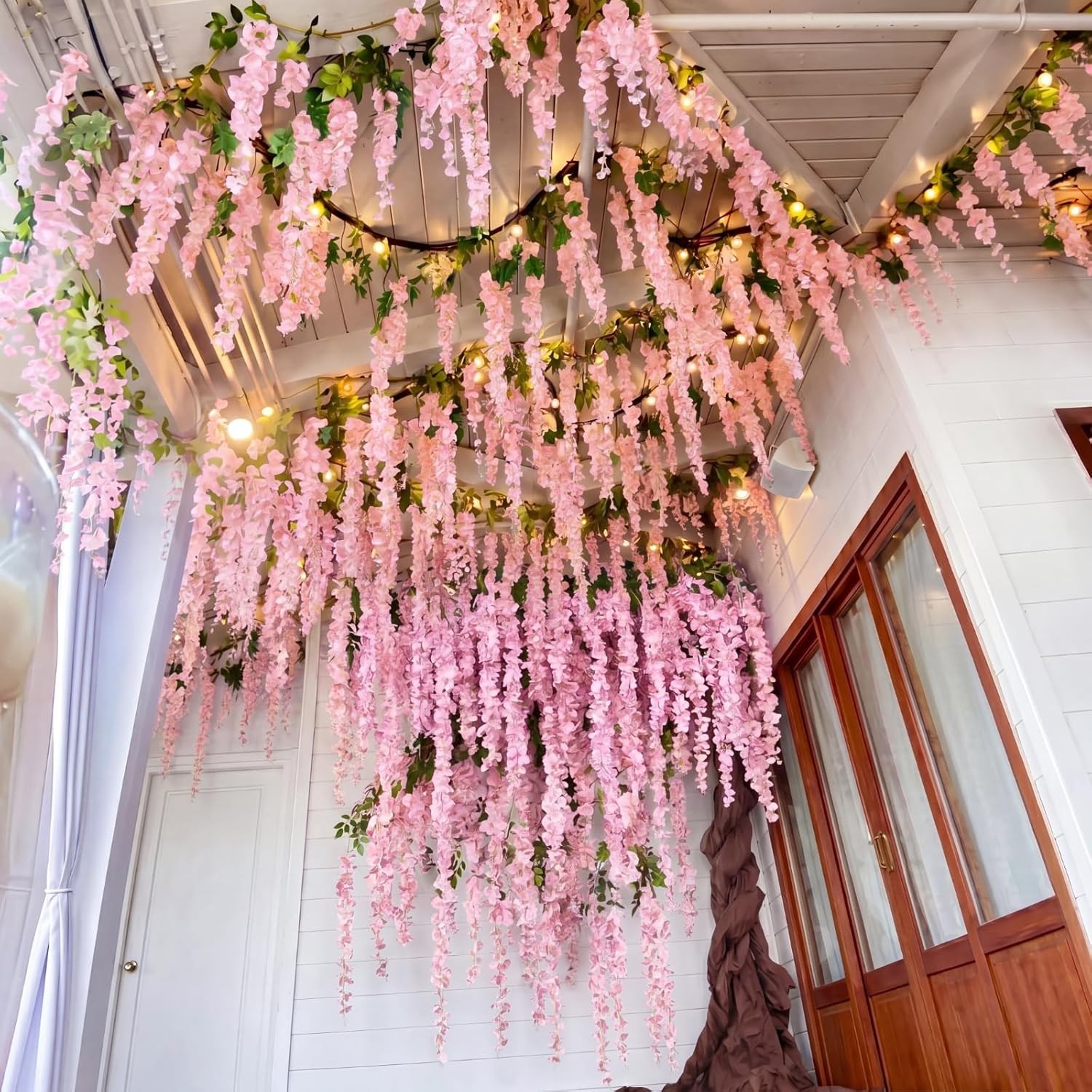 DIY Wisteria Tree Hanging 3D Paper Blossoms for Home Classroom