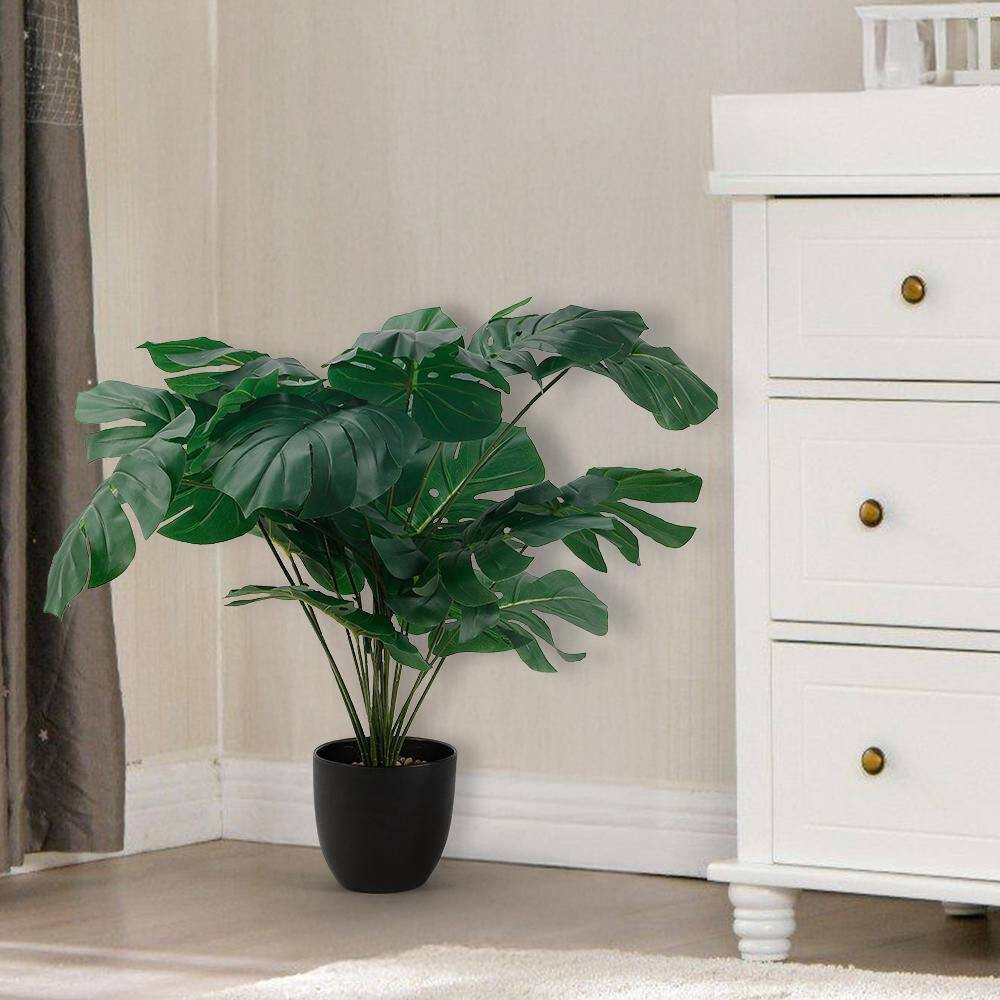 31 In. Green Artificial Tropical Palm Tree for Home Office Living Room Decor Ind