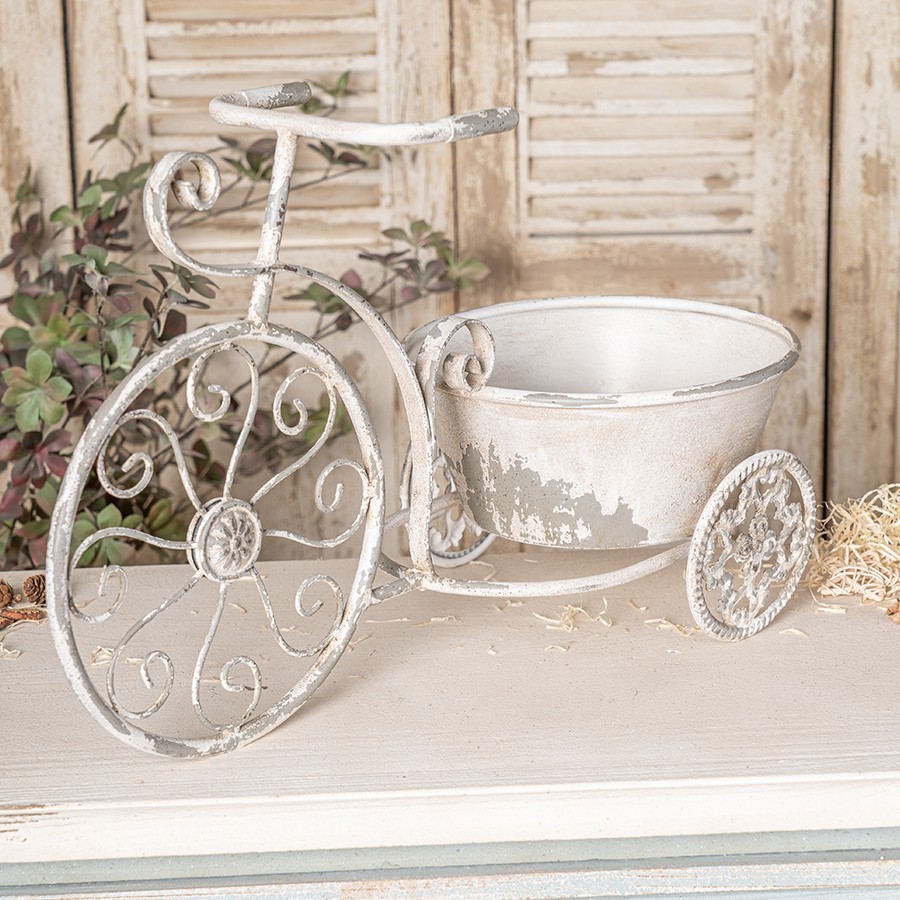 Rustic Bicycle Wall Planter, Metal Wire Hanging Basket, Vintage Flower Pot Decor