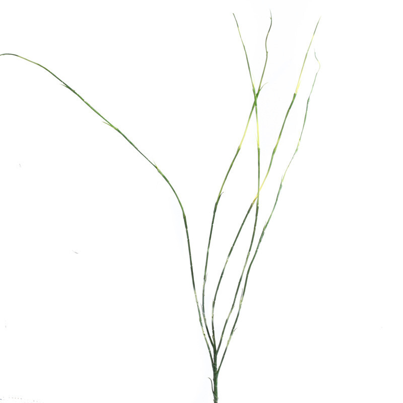 Set of 12 Tall 32″ Variegated Green Vinyl Artificial Grass Stems