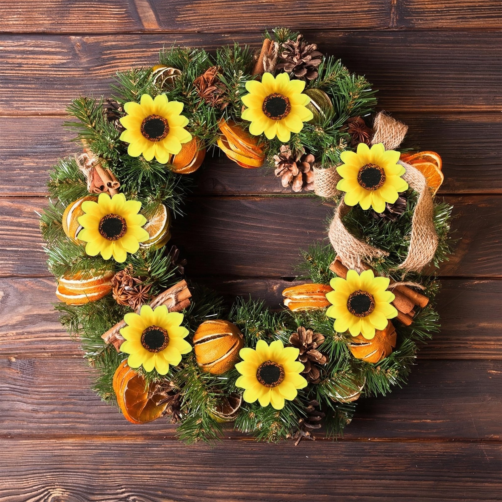 25pcs Fake Sunflowers Heads – 2.8” Artificial Spring Flowers for DIY Crafts, …