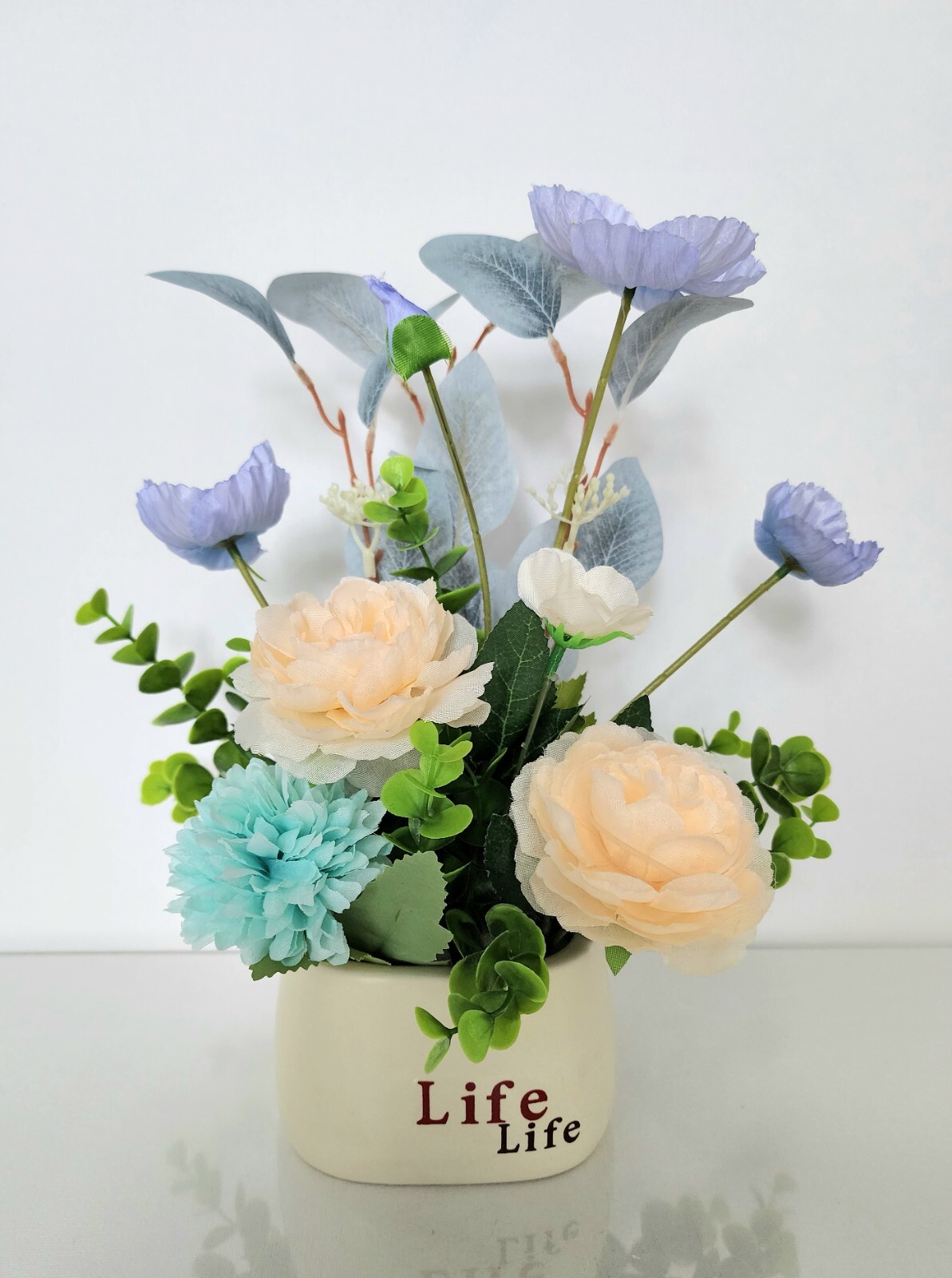 Artificial faux potted flower plants home kitchen office occasion decoration