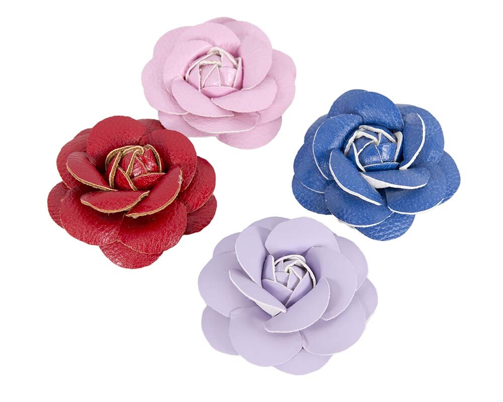 Small PU leather rose flower Flower Millinery Fascinators. 100% Aussie Seller