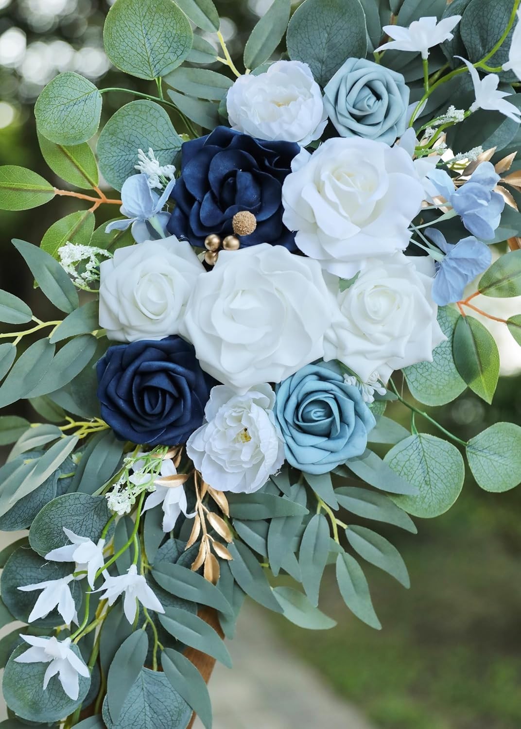 Artificial Dusty Blue Wedding Arch Flower Swags Set of 2 for Wedding Welcome …