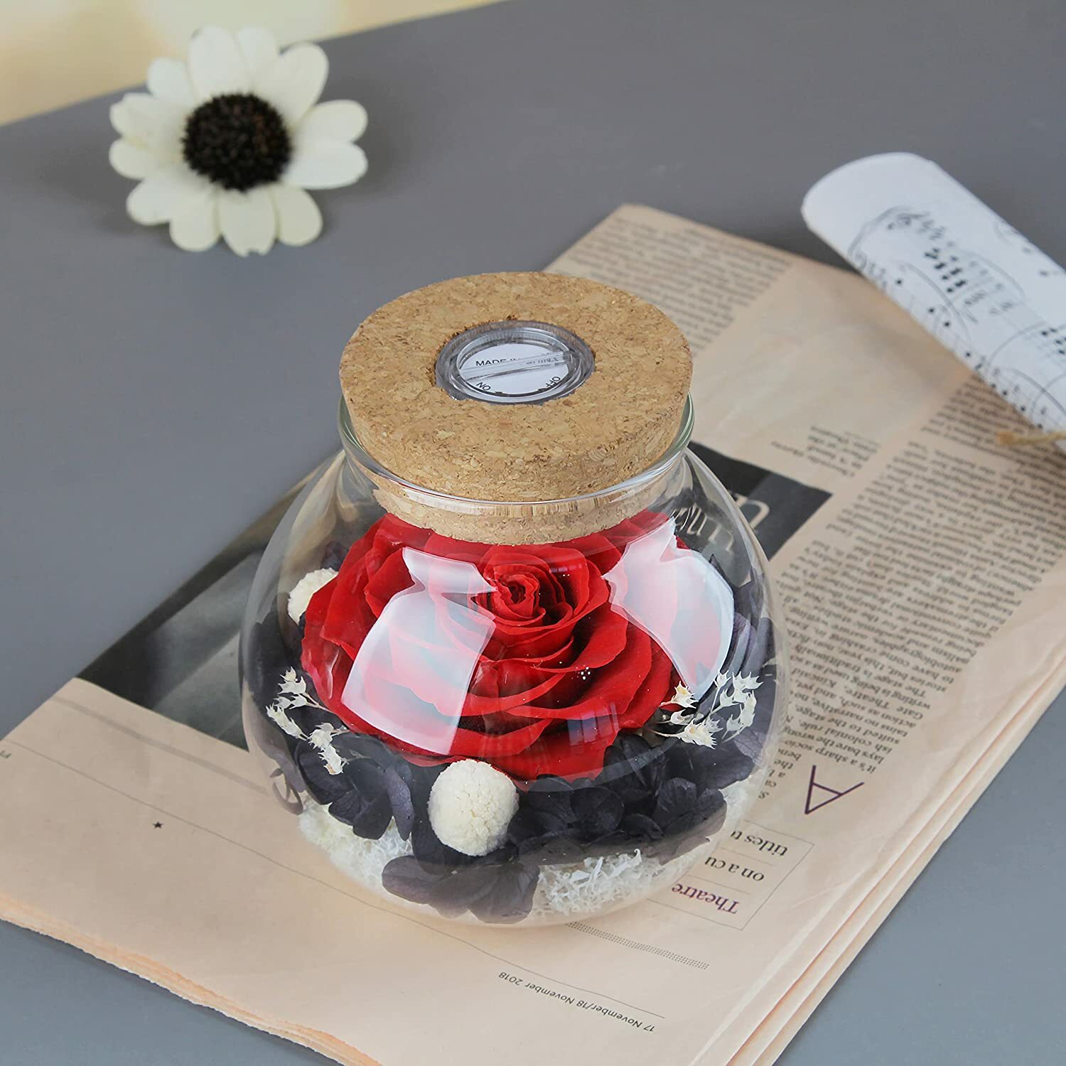 Roses LED Mood Light Eternal Flower Gift Best Present for Mother’s Day Birthday 