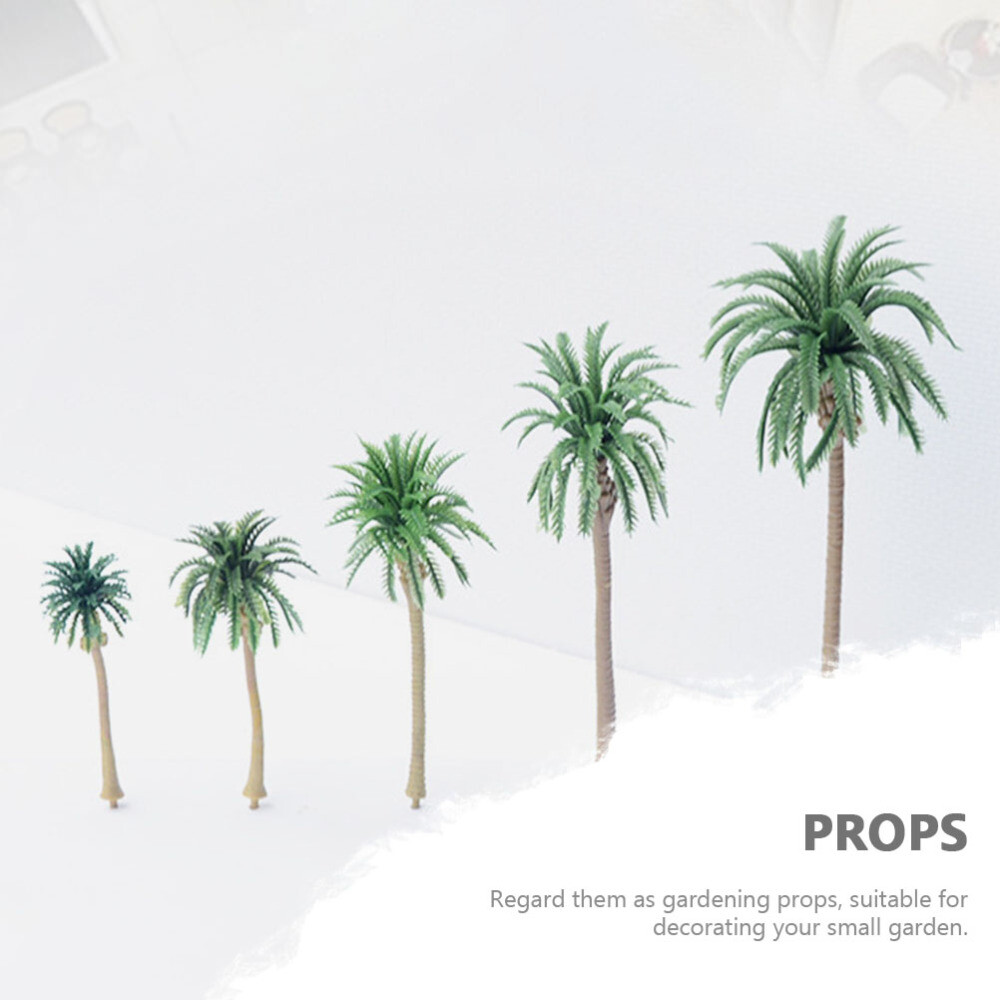1/64 Diorama Palm Trees Artificial Coconut Plants Indoor Supplies