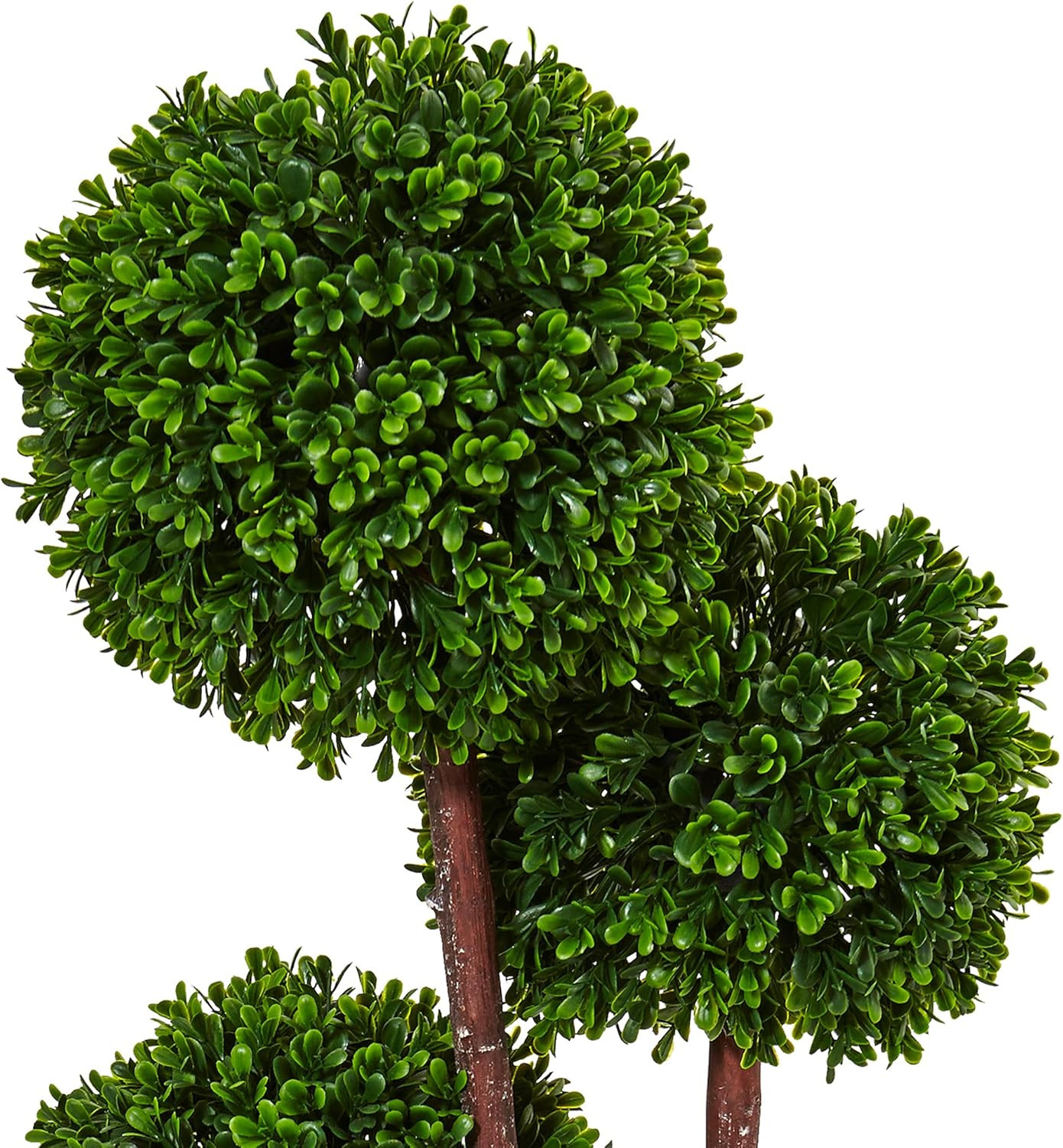 UV Resistant Boxwood Topiary Tree – 36″ Green Artificial Plant Decor