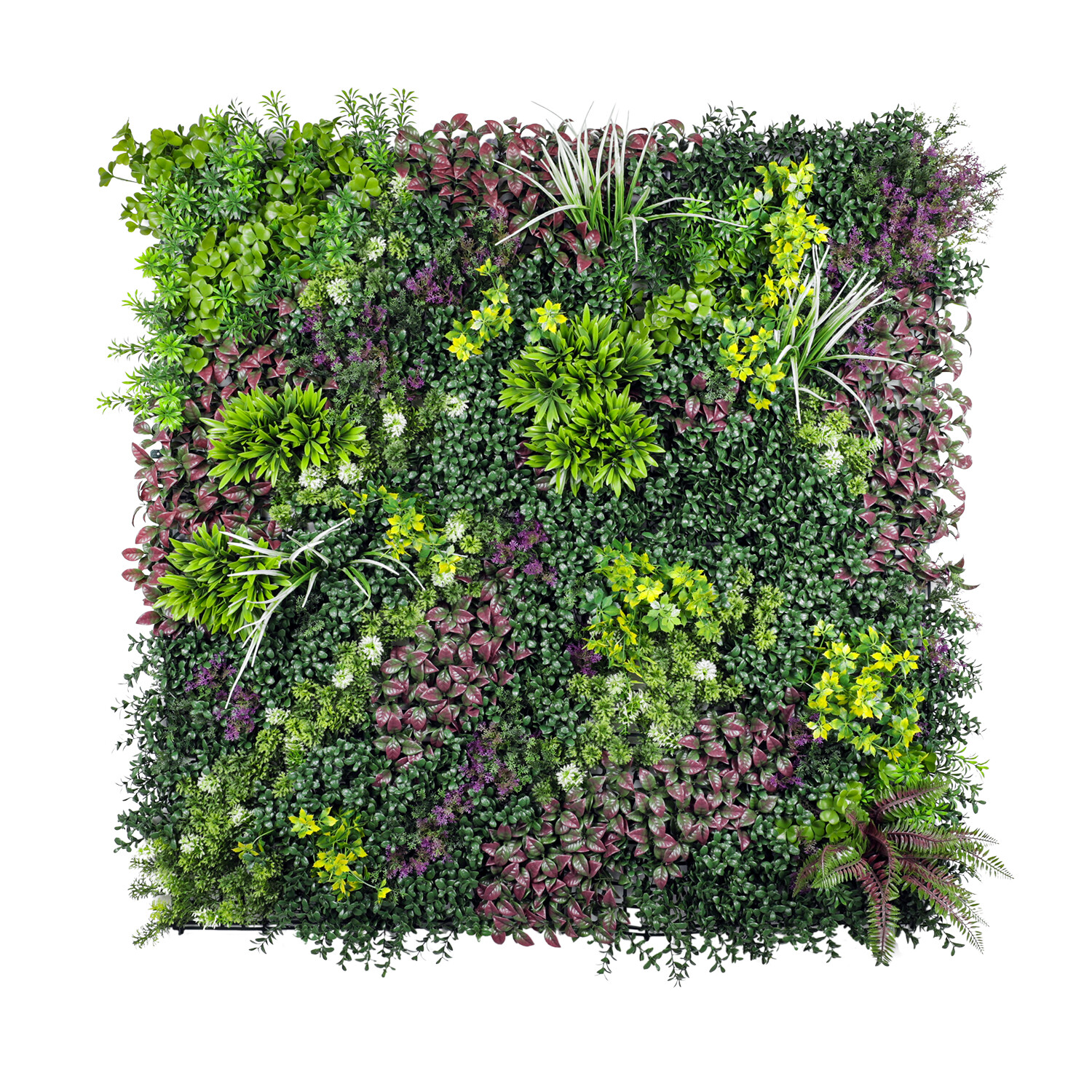 40″ Artificial Faux 3D Mix Leaves Wall Panel Fence Screen Home Outdoor Decor #12