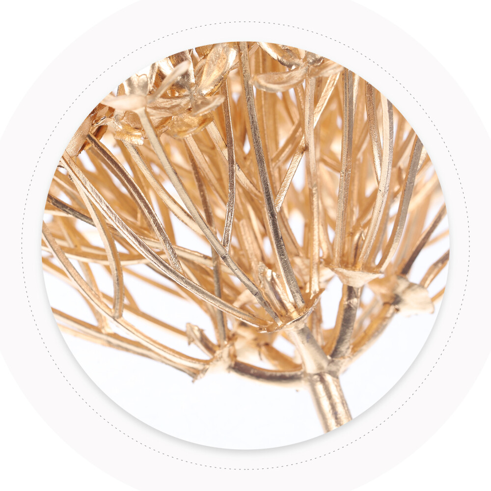 10 Pcs Plastic Golden Artificial Hydrangea Flower Heads Wedding Decoration