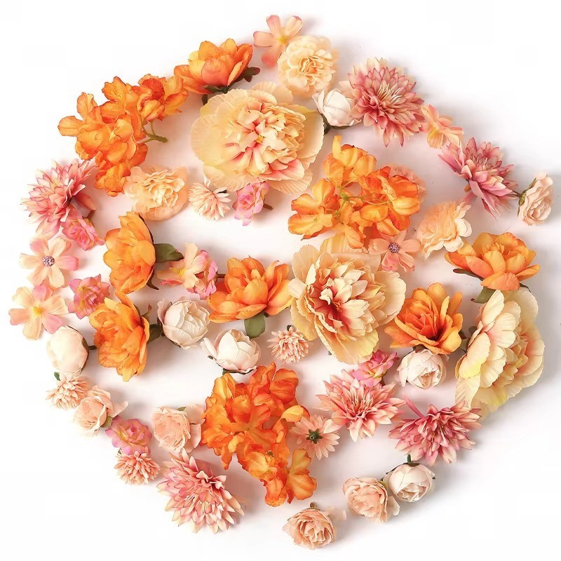 4CM Silk Rose Flower Heads 17PCS Artificial DIY Wedding Party Decor 🌹🏡